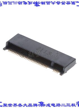 M2-A1-67-R-SMT-2.15-KM-T/R 卡边缘连接器67POS母头2排0.5mm黑色
