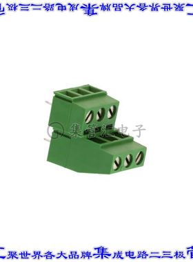 282868-3 线对板连接器3POS接线端子2排5mm通孔水平带板