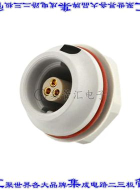 JMXHH1G03FSUDSU 圆形连接器3POS插座母插口焊杯镀金面板安装