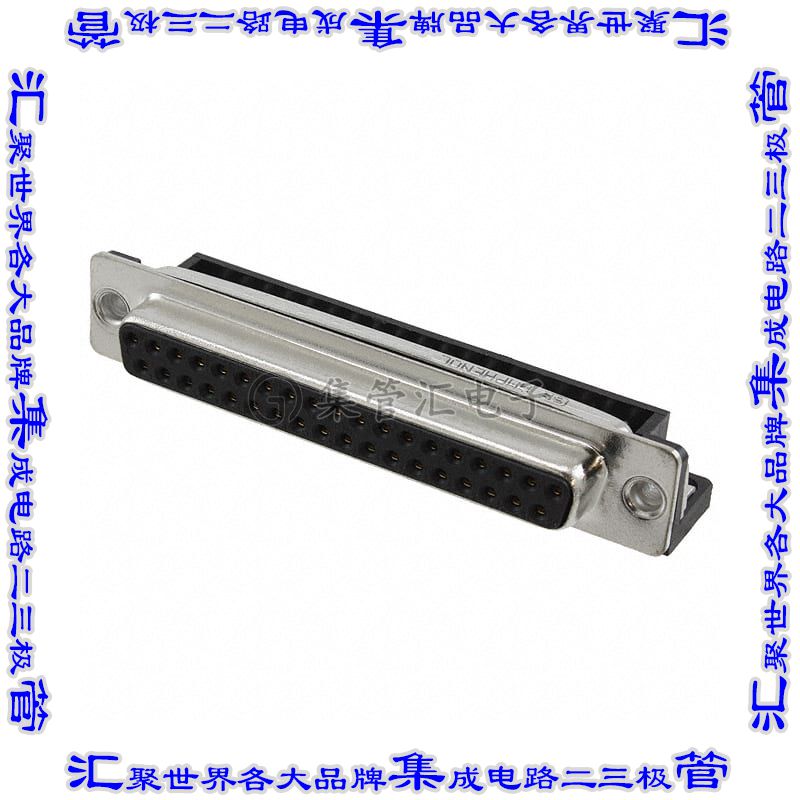 FCE17C37SA440 连接器37POS插座母插口2排D-Sub通孔直角