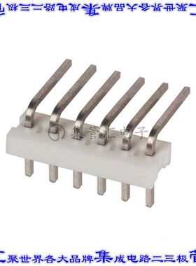 640453-6 针座连接器6POS接头2.54mm公形插针通孔直角锡