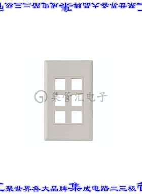 FPDS6-FW 接插件连接器SCREWLESS DECORA 6 PORT FACEPLAT