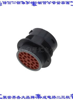HDP24-24-23PE 圆形连接器23POS插座外壳用于公插针黑色面板安装