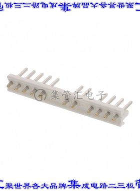 643710-7 针座连接器14POS接头3.96mm公形插针通孔直针锡