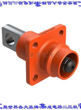 ATHP041P08NN-H1-ORG 矩形连接器1POS插座公引脚橙色焊接孔眼银面