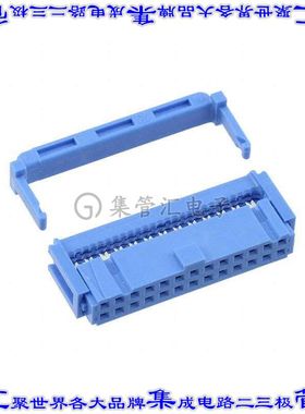 1-1658527-0 矩形连接器26POS插座2排2.54mm母插口蓝色IDC镀金自
