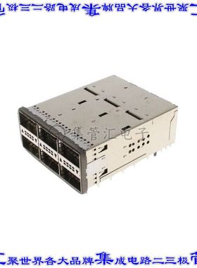 2214565-2 插拔式连接器228(38x6)插座成组(2x3)ZQSFP+通孔直角压