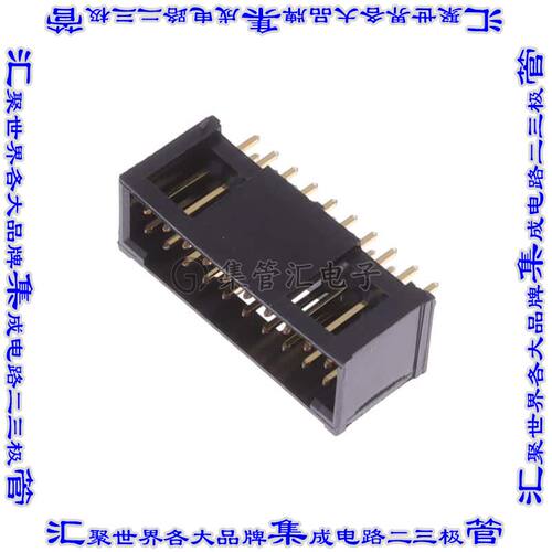 68664-008LF 针座连接器20POS接头2排2.54mm公形插针通孔直针镀金