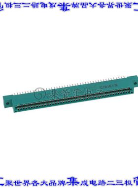 345-086-520-202 卡边缘连接器86POS母头2排2.54mm绿色镀金