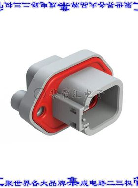 ATP04-6P-PM11 矩形连接器外壳6POS插座2排公形引脚灰色面板安装