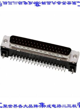 D37P13A4GX00LF 连接器37POS插头公引脚2排D-Sub通孔直角