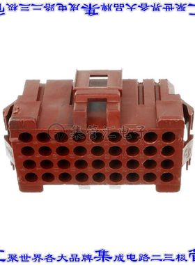 1-640526-0 矩形连接器外壳36POS插头4排4.2mm母形插口黑色面板安