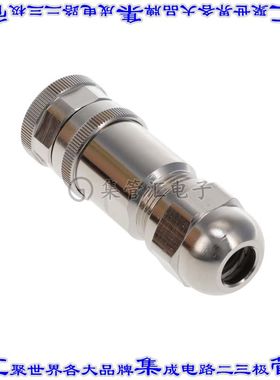 T4110012081-000 圆形连接器8POS插头母插口螺钉镀金自由悬挂