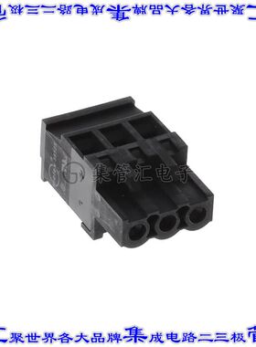 395233003 0395233003端子块连接器3POS插头母插口5mm黑色自由悬
