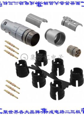 JBXFD2G06MSSDSMR 圆形连接器6POS插头公引脚焊杯镀金自由悬挂