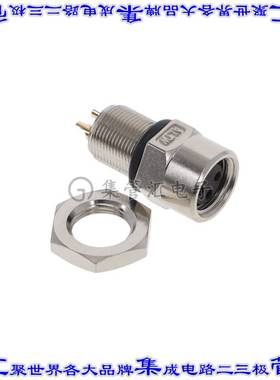 8-03PFFS-SH7001 圆形连接器3POS插头母插口焊杯镀金面板安装