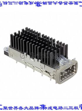 2-2170754-3 插拔式连接器机架QSFP28通孔直角压配