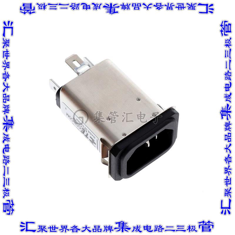 3EBS1 电源接入连接器3POS插座公型片状插脚IEC320-C14面板安装卡