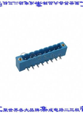 TBP01R1W-508-08BE 端子块连接器8POS接头公引脚带罩5.08mm蓝色90