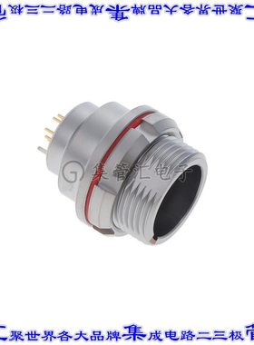 SLKC-A08EEFP-GCP-001 圆形连接器8POS插座母插口焊接镀金面板安