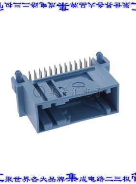 185534-2 针座连接器26POS接头2排2.54mm公形插针通孔直角锡