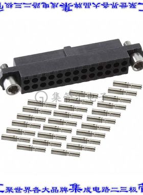 M80-4802642 矩形连接器26POS插座2排2mm母插口黑色压接镀金自由