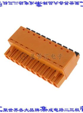 1013770000 端子块连接器10POS插头母插口5.08mm橙色自由悬挂