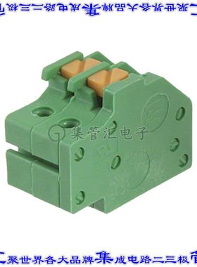 1986716-2 端子块连接器2POS无罩接头的插头3.5mm绿色自由悬挂