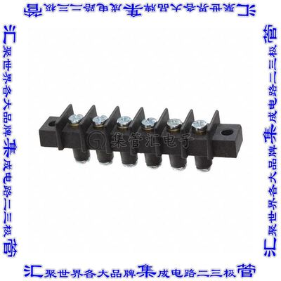 GFTSX-6 端子块连接器6电路隔板接线座11.12mm螺钉