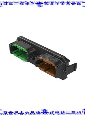 ATM13-12PC-12PD-BM03 针座连接器12,12插座2排公形插针通孔锡