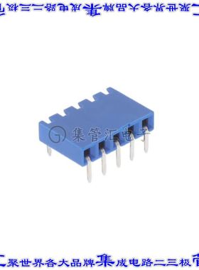 89882-305LF 针座连接器5POS插座2.54mm母形插口通孔直角镀金