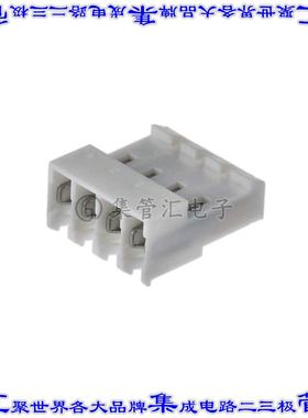 3-641220-4 矩形连接器4POS插座3.96mm母插口白色IDC镀金自由悬挂