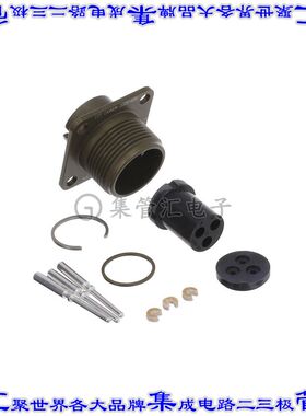 MS3102K14S-7P 圆形连接器3POS插座公形引脚焊杯银面板安装