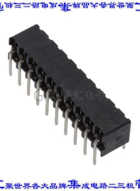 2-2314918-0 针座连接器20POS插座2排2mm母形插口通孔直角镀金