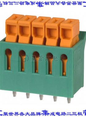 1706206 线对板连接器5POS接线端子3.81mm通孔水平带板