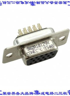 302A10129X 连接器15POS插座母插口3排D-Sub高密度面板安装