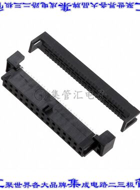 875683044 0875683044矩形连接器30POS插座2排2mm母插口黑色IDC镀