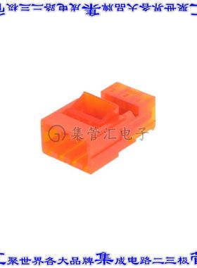 3-647476-3 矩形连接器3POS插头3.96mm公引脚橙色IDC镀金自由悬挂