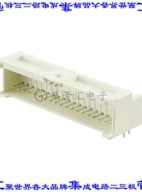 62403821722 针座连接器38POS接头2排2mm公形插针通孔直角锡