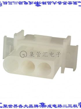 1-350347-0 矩形连接器外壳3POS插座6.1mm公形引脚天然色面板安装