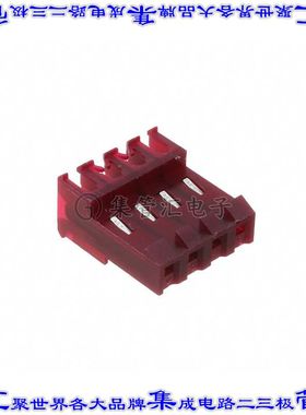 MTD-B-04-C-1 矩形连接器4POS插座3.96mm母插口红色IDC锡自由悬挂
