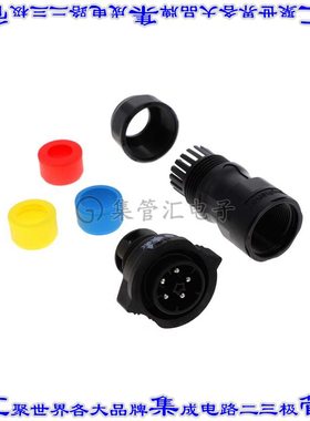 DC-05BFMB-QL8APP 圆形连接器5(4电源+PE)插头公引脚螺钉镀金自由