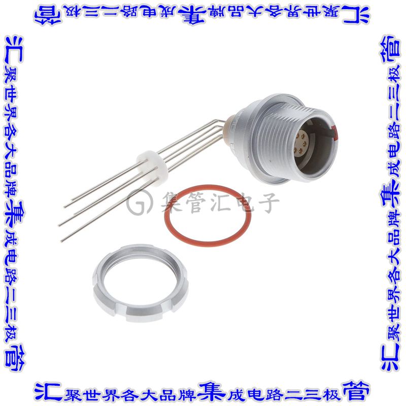 EEG.1K.306.CLV 圆形连接器6POS插座母插口焊接镀金面板安装通孔