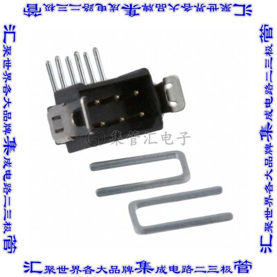 M80-8660622 针座连接器6POS接头2排2mm公形插针通孔直角镀金