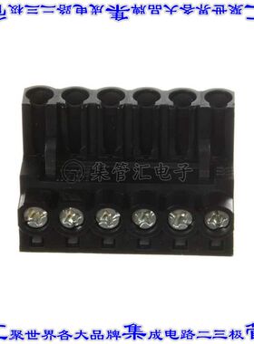 1955530000 端子块连接器6POS插头母插口5mm黑色自由悬挂