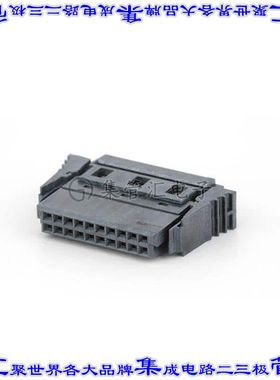 CQEA217-1077A002C1SB 矩形连接器20POS插座2排1.27mm母插口黑色I