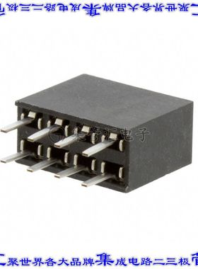 M20-7830442 针座连接器8POS插座2排2.54mm母形插口通孔直针镀金