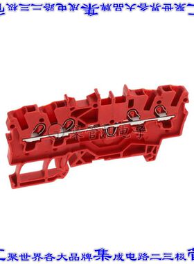 2001-1403 端子块连接器4POS馈通式4.2mm红色14-22AWG