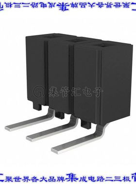 CES-103-02-L-S-RA 针座连接器3POS插座2.54mm母形插口通孔直角镀