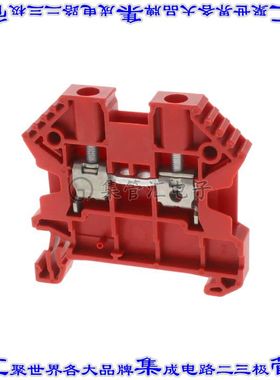 17104.9 端子块连接器2POS馈通式6.0mm红色10-26AWG